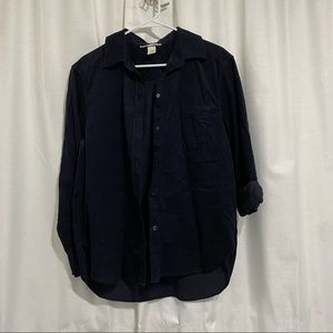 H&M corduroy button-down shirt